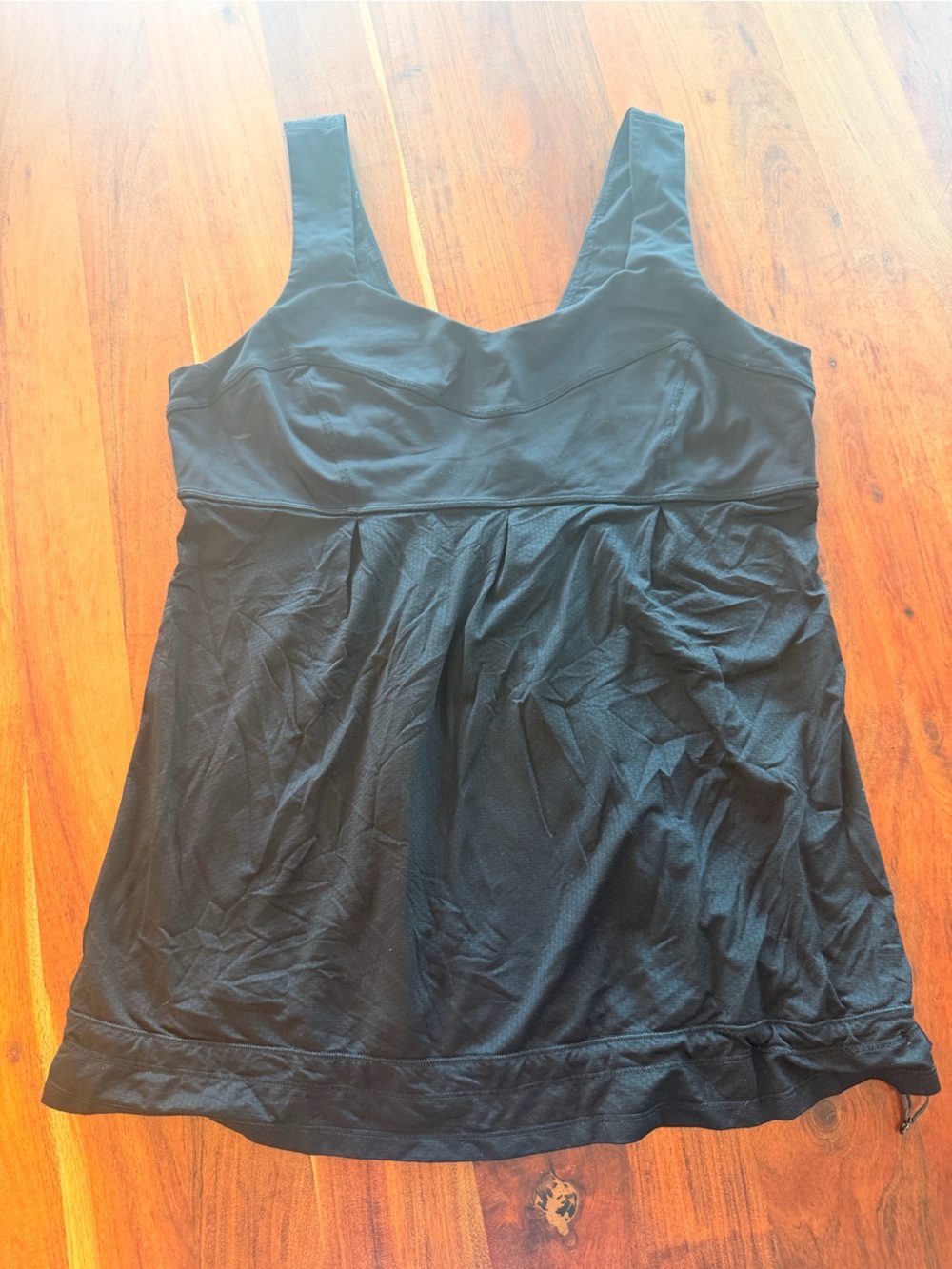 lululemon athletica Hustle and Bustle Black Tank Top